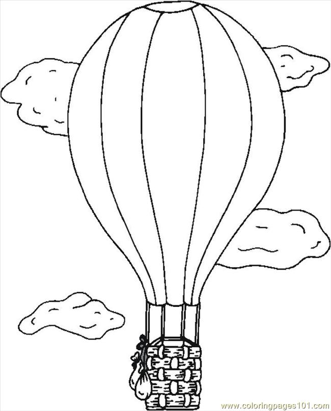 Plansa de colorat cu Balon Zburator 29 22
